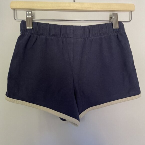 OshKosh Bgosh Girls Athletic Shorts Size 10/10A Navy/Beige Trim Cotton/Poly Blen - Picture 5 of 6